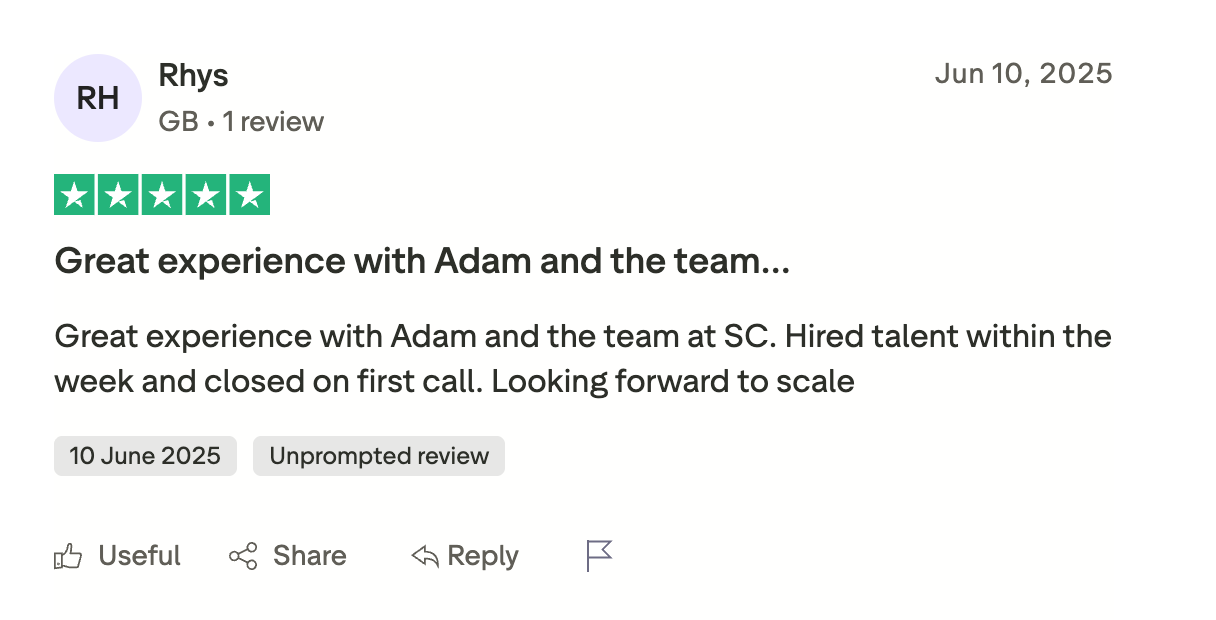 Sales Chief Trustpilot review 9